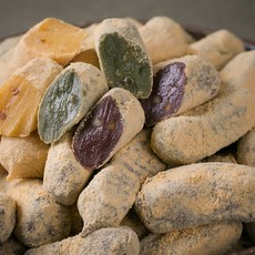 못난이떡 3.78kg (30g 126개) 흑미 호박 쑥인절미 식사대용 콩고물 견과류 간식떡 나라떡, 1박스