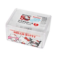 BenF Joy 산리오 투명 보관함 아크릴 데스크 정리함 수납함 케이스 소품 클립 악세사리 머리핀 머리끈, 1개