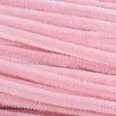 가는 모루 철사 DIY 재료 꽃 공예 털모루 부자재, 100개, C2629. 코튼핑크