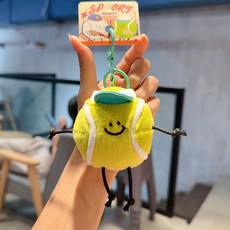 앤티키 야구공 테니스공 농구공 응원 키링, 1개