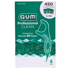 SUNSTAR G.U.M Professional Clean 專業清潔牙線棒, 1個, 標配450入