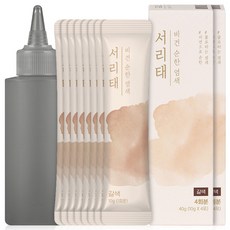 꽃을든남자 서리태 순한 염모제 물염색 4개입+용기, 2개, 갈색