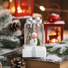 레토 크리스마스 스노우볼 무드등, 화이트