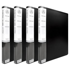 Heemang Likl 透明文件夾 40頁, 黑色, 4個