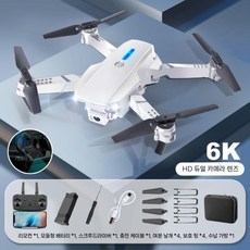 성인입문용 드론 8K카메라 장애물회피 자동귀환 광학고정 고화질 배터리, 1개 + 충전케이블, 그레이 6K 듀얼, 1개