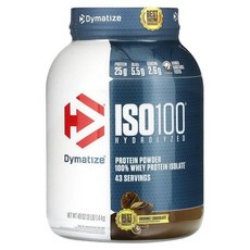 Dymatize ISO 100 다이마타이즈 고흡수 웨이프로틴 이솔레이트 단백질 BCAA 초코맛 분말 파우더 1.4Kg, 1개
