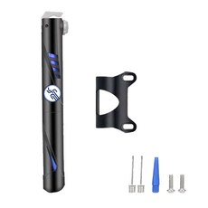 PGC1002 휴대용 자전거펌프 볼펌프 거치대포함, 블루, 1개