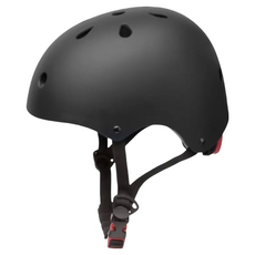 黑色自行車頭盔，安全防護，透氣舒適，可調節尺寸, 黑色, 1套