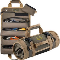 GDKZ 五金工具收納包 便攜式工具捲包 捲式防水耐磨維修車載手提式捲筒式, 1個, 【爆款】便攜式工具捲包卷式防水耐磨維修車