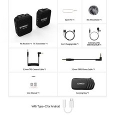 정시출고 환불보장 SYNCO G1 A2 무선 마이크 홈 스튜디오 촬영 카메라 가라오케 용 Mic Professio, 03 G1 A1 Black Kit 2