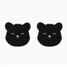 可愛小熊造型洗衣機黏毛海綿2入組 強力去毛絮 可愛造型 衣物清潔好幫手, 1個