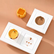 안전한 콘센트 보호 커버 아이 안전 덮개 전기 차단, 1개, 안전커버(화이트)