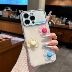 iPhone17pro 보호 케이스, 단일 껍질 아이보리색, 1박스
