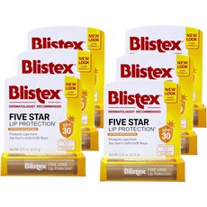 블리스텍스 파이브스타 립 프로텍션 SPF30 6팩