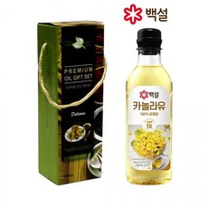 [도매]백설카놀라유500ml 1p (케이스동봉) 식용유선물세트 설날선물세트 명절선물세트, 1개