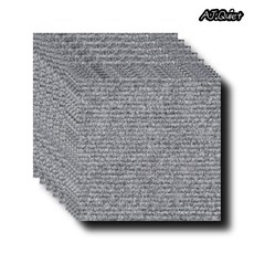 AJ.Quiet 논슬립 접착식 반려동물 미끄름방지 다용도 스티커 카페트 조각 매트, 라이트 그레이, 10개