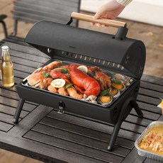 누로아 양면 훈제 바베큐그릴 고기 숯불, K06양면훈제바베큐그릴