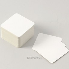 LIVSET 무지 라운드코너 100매 6x6cm 메시지카드