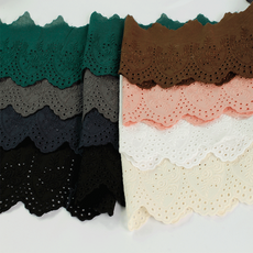 퀼트가게면 고급스러운 자수 리폼 연장 레이스 부자재, 블랙, 1개