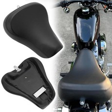 오토바이 프론트 드라이버 솔로 시트 쿠션 가죽 할리 스포츠스터 커스텀 로드스터, 1개, 기본