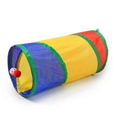 寵物貓咪 T型三通隧道玩具, 彩虹, 50CM短直通, 1個