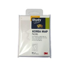 역사 지리 암기용 점착메모지 지도 한반도 공부 학습 지명 보충설명 역사공부 시험공부 맵