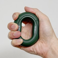 바디숨 듀얼 실리콘 악력기 도넛 손악력운동기, 그린(초보자용), 1개