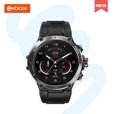 Zeblaze Stratos 2 GPS 스마트 워치 AMOLED 디스플레이 24h 건강 모니터 5 ATM 긴 배터리 수명 GPS 남성용 시계 2022년, Meteorite Black