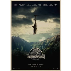 쿠쿠스토어 빈티지 포스터 영화 쥬라기 공원 세계 벽 아트 인쇄 캔버스 생활 홈 장식 그림, 02 20x30cm No Frame, 06 13