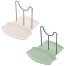 嘉義出貨 鍋具收納架 鍋蓋架臺式 鍋蓋收納架 廚房收納架 廚房鍋鏟架 檯面接水盤創意家用收納架 砧板收納架鍋鏟湯勺置物架, 【白色+綠色】組合裝, 1個