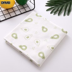 DFMEI 新生嬰兒抱單產房包巾新生兒用品包單抱毯薄款單包被卡通, 鎖邊包巾牛油果