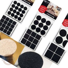 아코 소음방지라벨 (검정) - 펠트 소음방지의자커버 소음방지의자패드, FL15 1008(25mm), 1개