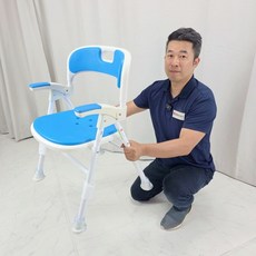 성인목욕의자 NYC-01 접이식욕실의자 장기요양 복지용구, 노인장기요양등급 구입(본인부담금 6%), 1개