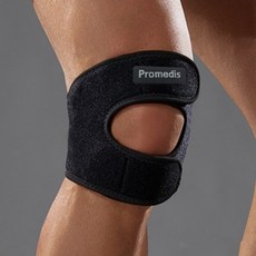 프로메디스 관절 슬개골 무릎보호대 아대 2p, 2개, 블랙