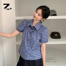 zoovit 여성 벌룬 반팔 셔츠 여름 브이넥 허리 조임 블라우스 상의