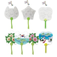 대한민국 부채 만들기 독도 무궁화부채, 1개, 태극기와 독도