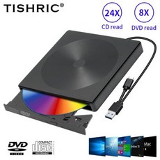 DVD 플레이어 데스크탑 컴퓨터용 외장 리더 드라이브 2.0 타입, 4) USB3.0 Type C, 4) USB3.0 Type C
