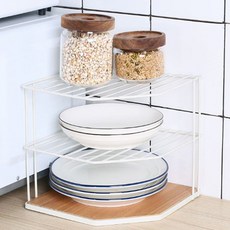 레보 3단 코너 선반 화이트 욕실모서리선반