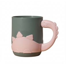 최본 공룡 물컵, 450ml, 1개, 핑크