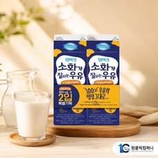 덴마크 소화가잘되는우유 고칼슘&비타민, 2개, 900ml