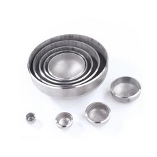 파이프 블라인드 스틸 헤드 피팅 108mm 304 45 89 스테인레스 산업용 25 엔드 60 38 19 캡 48 76 32 57 51 102 튜브 OD 63, 1.5mm Thickness, 25mm OD, 1개