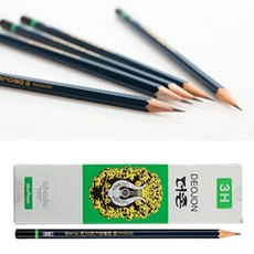 필기용 3H 연한심 연필세트 1타 12자루 학교연필