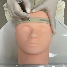 미용 3D 실리콘 얼굴 마네킹 23cm_000gf, 1개, 단일