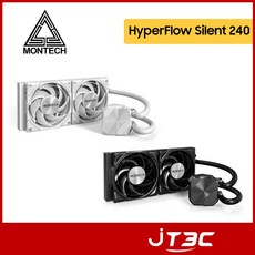 Montech 君主 HyperFlow Silent 240 水冷散熱器 黑 白, 1個