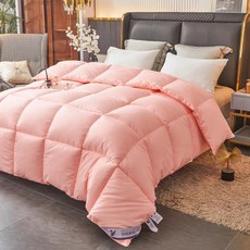 인조 털 이불 성급 호텔 부드럽고 푹신한 싱글풀 사이즈 가을봄용 누빔, 6. 버건디