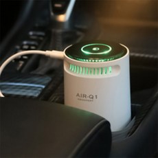 일상발견 차량용공기청정기 화이트감성차량소품 차량용먼지필터 미니사이즈공기청정기