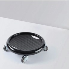이동식 화분 받침대 좌식 바퀴달린 스텐 사각 회전 바퀴, C. 블랙 소음 감소 두꺼운 패널 무릎받침포함, 단일 모델