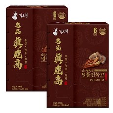 김소형원방 명품진녹고 프리미엄(100포) 국내산6년근홍삼/녹용/침향/대용량, 200개, 10g