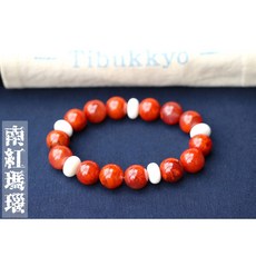 Tibukkyo德榕藏品 四川九口火焰紋 原礦無染色南紅瑪瑙 11.5-12mm手珠型 南紅手鍊手串手創佛珠 珠寶設計