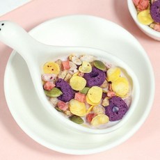 레이어 분리형 일회용 용기 오트밀 포크 디저트 포장, 1개, 기본 구성품, 과일 채소 500g 2봉지 요거트